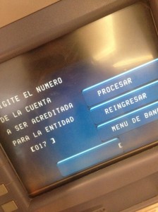 Transferir dinero de una cuenta bancaria a otra a través del cajero automático - paso5