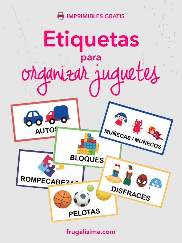 etiquetas para organizar juguetes