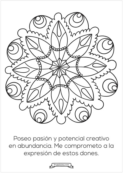 creatividad - mandalas para pintar - frugalisima