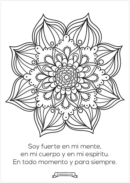 fortaleza - mandalas para pintar - frugalisima