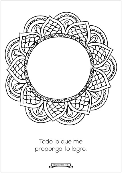 logro - mandalas para pintar - frugalisima