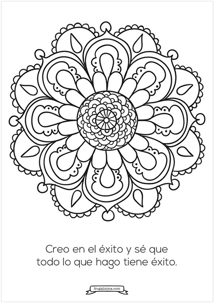 éxito - mandalas para pintar - frugalisima